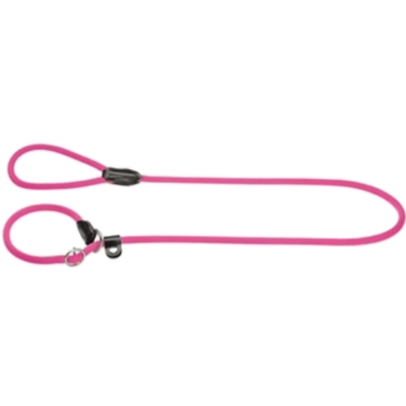 Hundeleine mit Halsband Nylon in Neonpink 170X1 CM